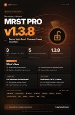 MRST PRO v1.3.8 update - server login fixed, password reset via email